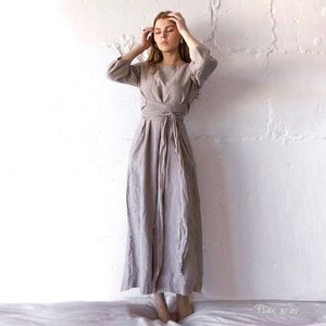 Linen Midi Dress